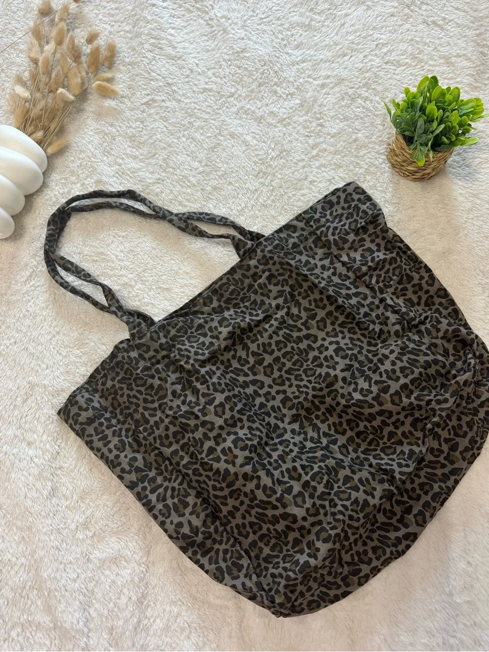 New Leopard Print Oversized Tote Shoulder Bag